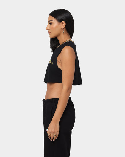 Champion Women's Heritage Jersey Tank Black/Gold