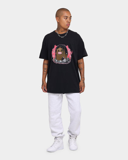 Goat Crew Flame Player Card Vintage T-Shirt Black Wash