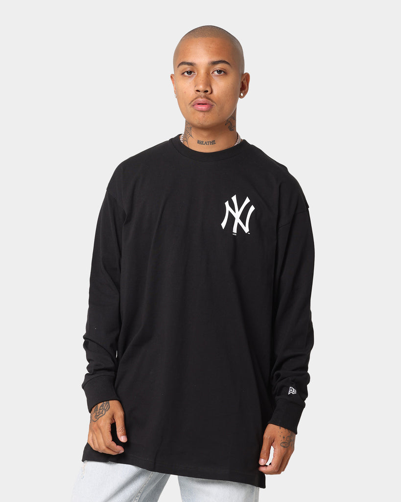 New Era New York Yankees Back Print Long Sleeve T-Shirt Black