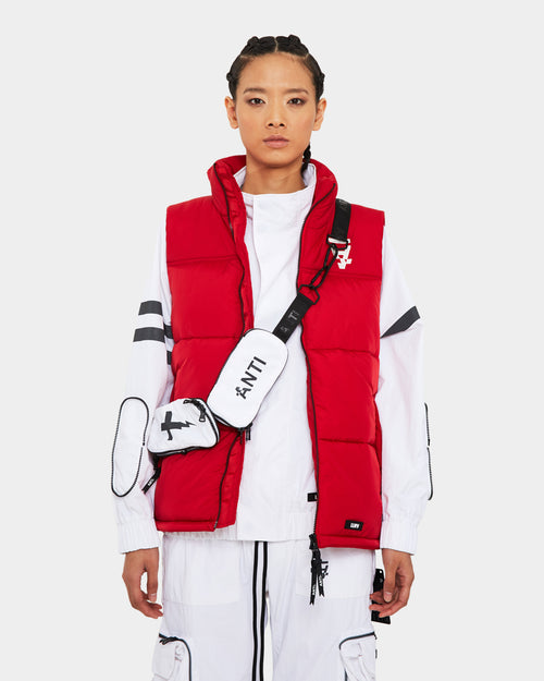 The Anti-Order Hyphen ATD Puffer Vest Red