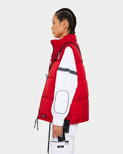 The Anti-Order Hyphen ATD Puffer Vest Red
