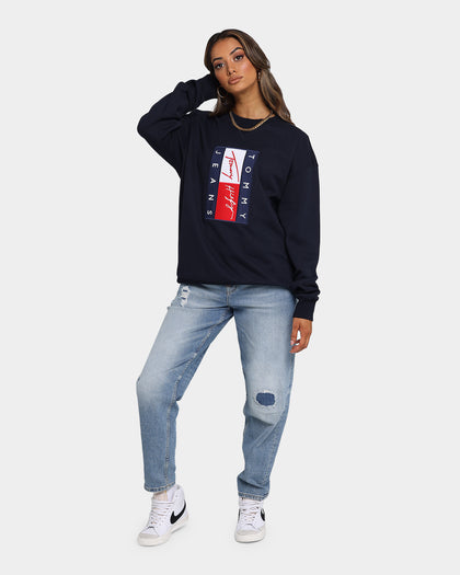 Tommy Jeans Street Archives Logo Crew Desert Sky