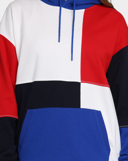 Tommy Jeans Street Archives Colour-Blocked Hoodie Cobalt/Multi
