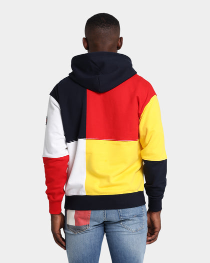 Tommy Jeans Street Archives Colour-Blocked Hoodie Star Fruit Yellow