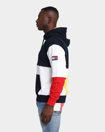 Tommy Jeans Street Archives Colour-Blocked Hoodie Star Fruit Yellow