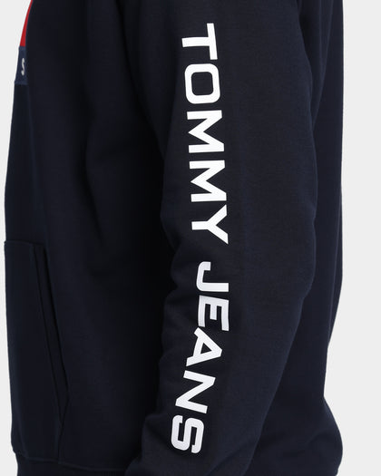 Tommy Jeans Street Archives Badge Logo Hoodie Desert Sky