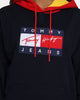Tommy Jeans Street Archives Badge Logo Hoodie Desert Sky