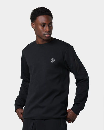 Majestic Athletic Las Vegas Raiders Champlain Crew Sweat Shirt Black