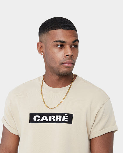 Carré Militant Short Sleeve T-Shirt Stone