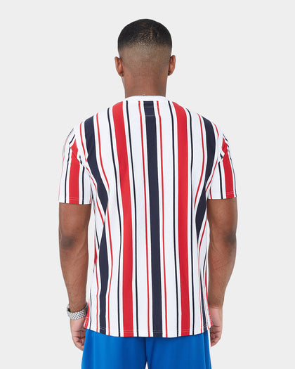 Carré MS Stripe Classique Short Sleeve T-Shirt Navy/Red/White