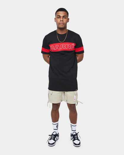 Carré Panneau Short Sleeve T-Shirt Black/Red