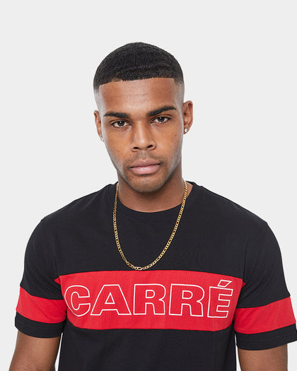 Carré Panneau Short Sleeve T-Shirt Black/Red