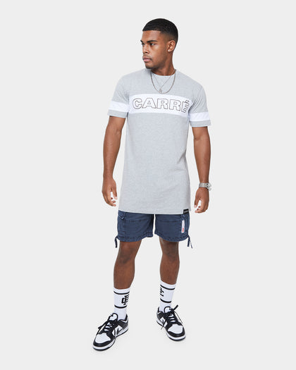 Carré Panneau Short Sleeve T-Shirt Grey Marle