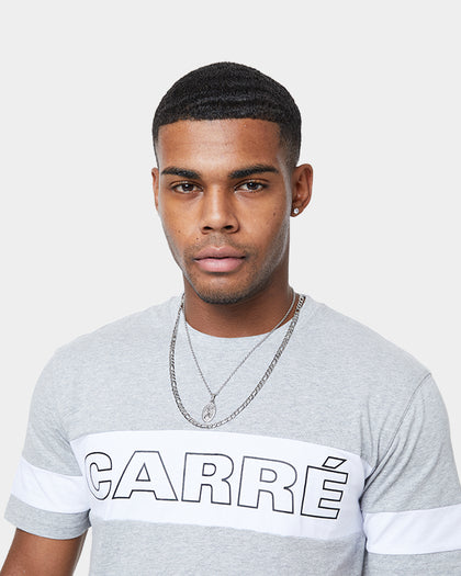 Carré Panneau Short Sleeve T-Shirt Grey Marle