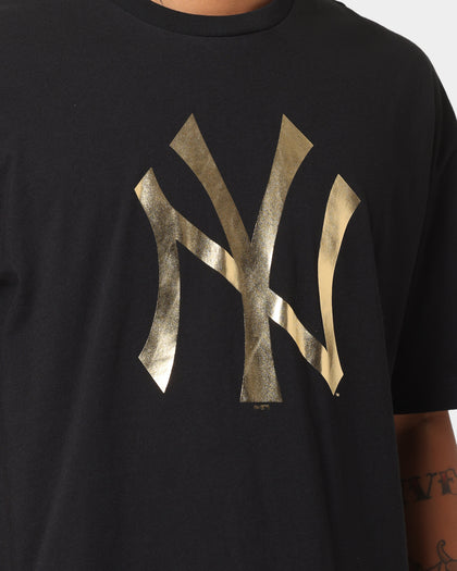 New Era New York Yankees "Metallic" Oversize T-Shirt Black/Gold