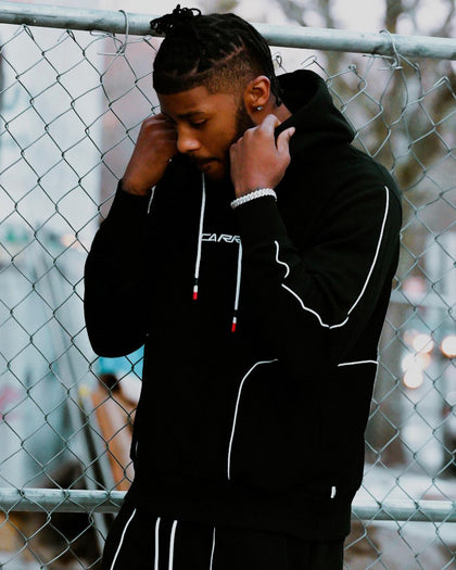 Carré Ange Hoodie Black