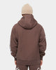 Carre Volle Hoodie Dark Brown