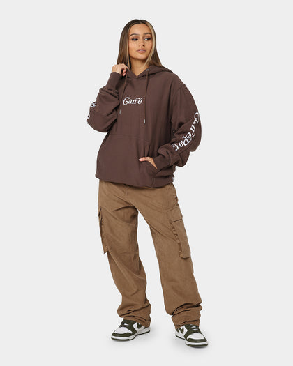 Carre Volle Hoodie Dark Brown