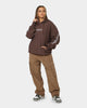 Carre Volle Hoodie Dark Brown