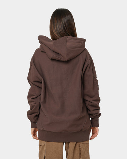 Carre Volle Hoodie Dark Brown