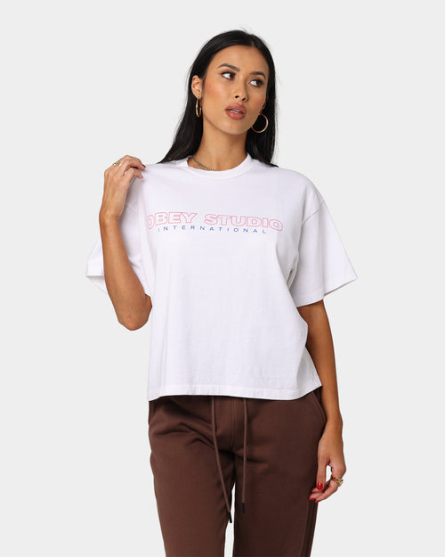 Obey Women's Studio International T-Shirt White