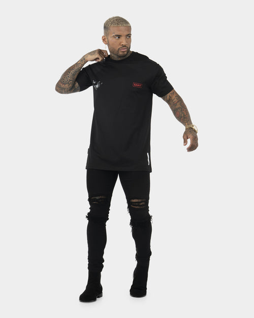 Saint Morta Butterfly Layfayette T-Shirt Black