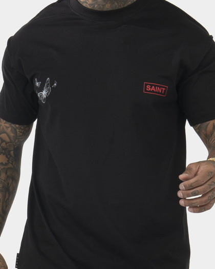 Saint Morta Butterfly Layfayette T-Shirt Black