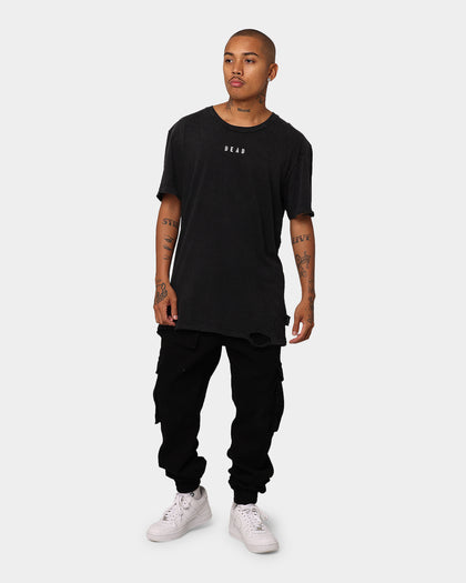 Dead Studios Destroy Hearts Washed T-Shirt Washed Black