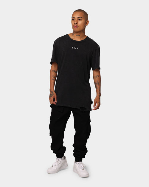 Dead Studios Destroy Hearts Washed T-Shirt Washed Black