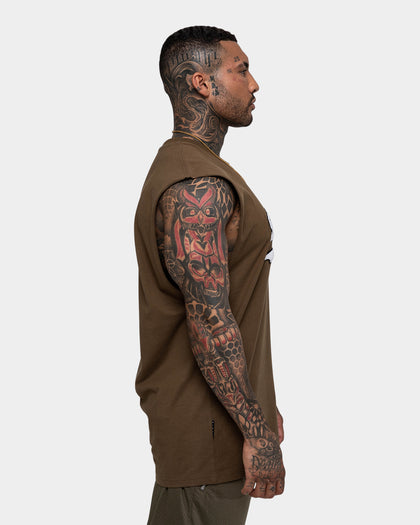 Envogue Allstar Muscle Singlet Khaki