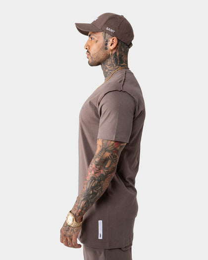 Saint Morta Carbon Lafayette T-Shirt Dark Brown