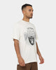Majestic Athletic Las Vegas Raiders Stripe Sleeve Oversized T-Shirt Optic White