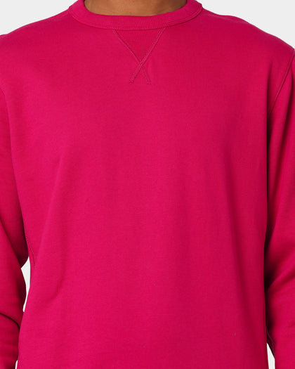 Calvin Klein Monogram Sleeve Badge Crewneck Cerise