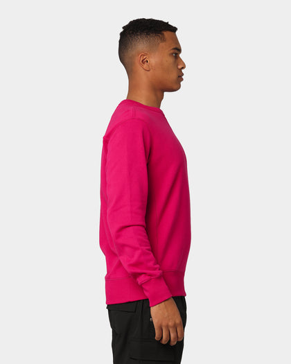 Calvin Klein Monogram Sleeve Badge Crewneck Cerise