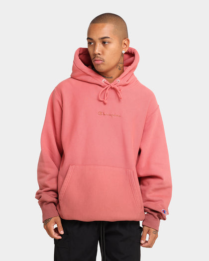 Champion Rev Weave Ombre Hoodie Salmon