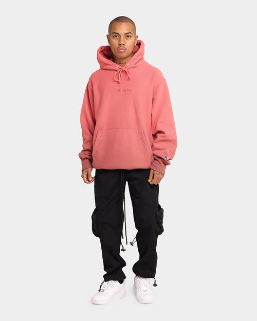 Champion Rev Weave Ombre Hoodie Salmon