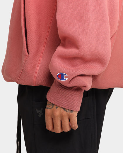 Champion Rev Weave Ombre Hoodie Salmon
