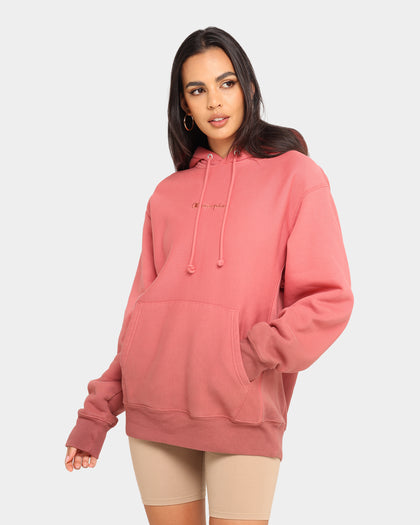 Champion Rev Weave Ombre Hoodie Salmon