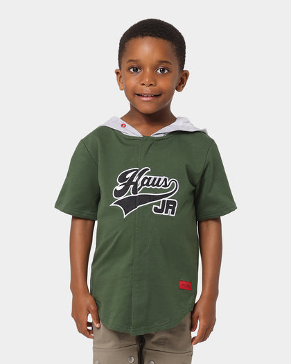 Haus Of JR Kid's Ryan Hooded Jersey Green