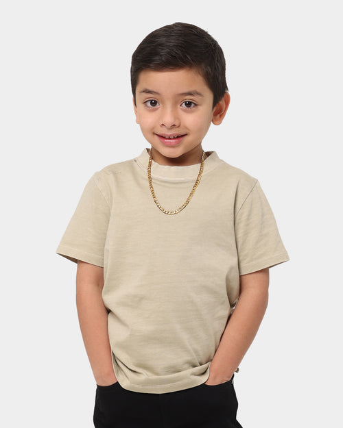 EN ES Kid's Survival Short Sleeve T-Shirt Beige