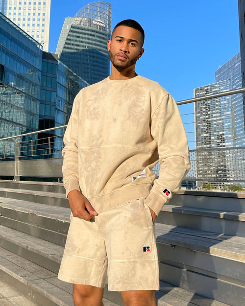 Russell Athletic Eagle R Tie Dye Crewneck Maple