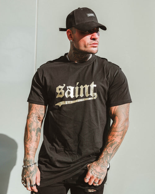 Saint Morta Westside Lafayette T-Shirt Black/Gold