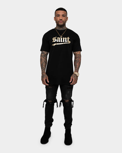 Saint Morta Westside Lafayette T-Shirt Black/Gold