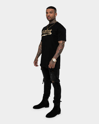 Saint Morta Westside Lafayette T-Shirt Black/Gold