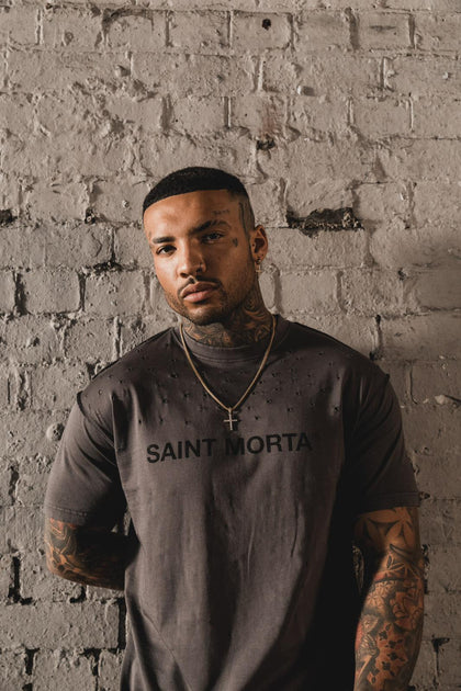 Saint Morta Destroyer Lafayette T-Shirt Dark Brown