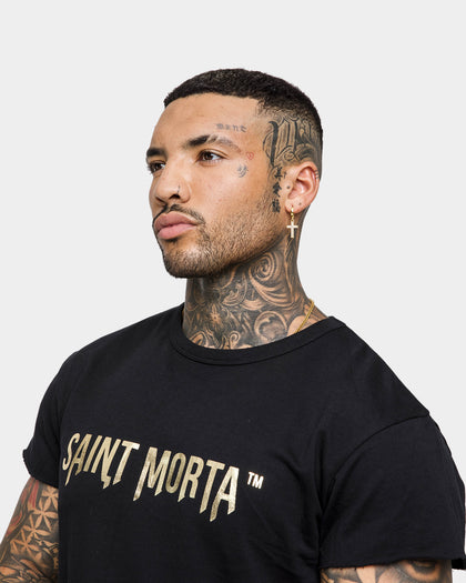 Saint Morta Canal Street Cutoff T-Shirt Black/Gold