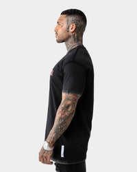 Saint Morta LA Script Vintage T-Shirt Black/Red