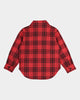 EN ES Kid's Mini Flannel Shirt Red Check