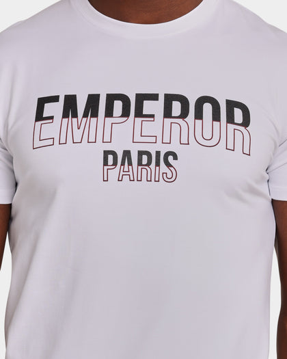 Emperor Apparel Half-Time Logo Hustle Short Sleeve T-Shirt White