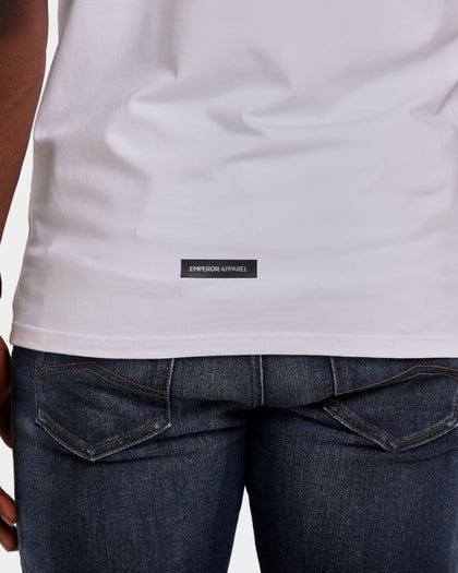 Emperor Apparel Half-Time Logo Hustle Short Sleeve T-Shirt White